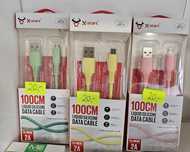 2A Kabel danych 100cm różne kolory micro 2A