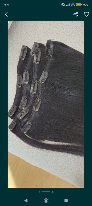 Nowe włosy cameton hair 30cm 90g czarne