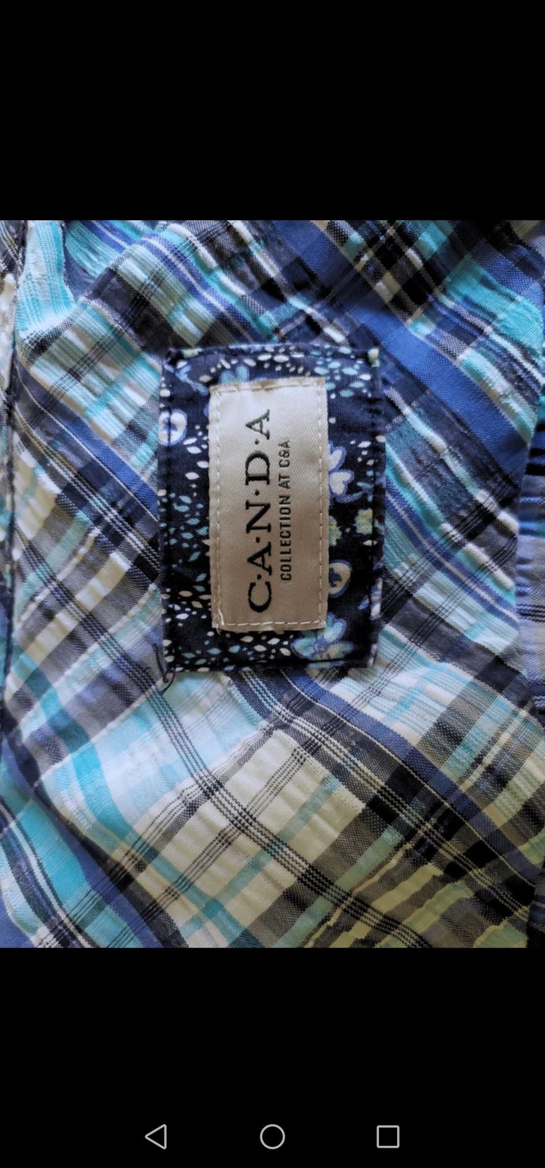 Vendo camisa listrada branca e azul M/38