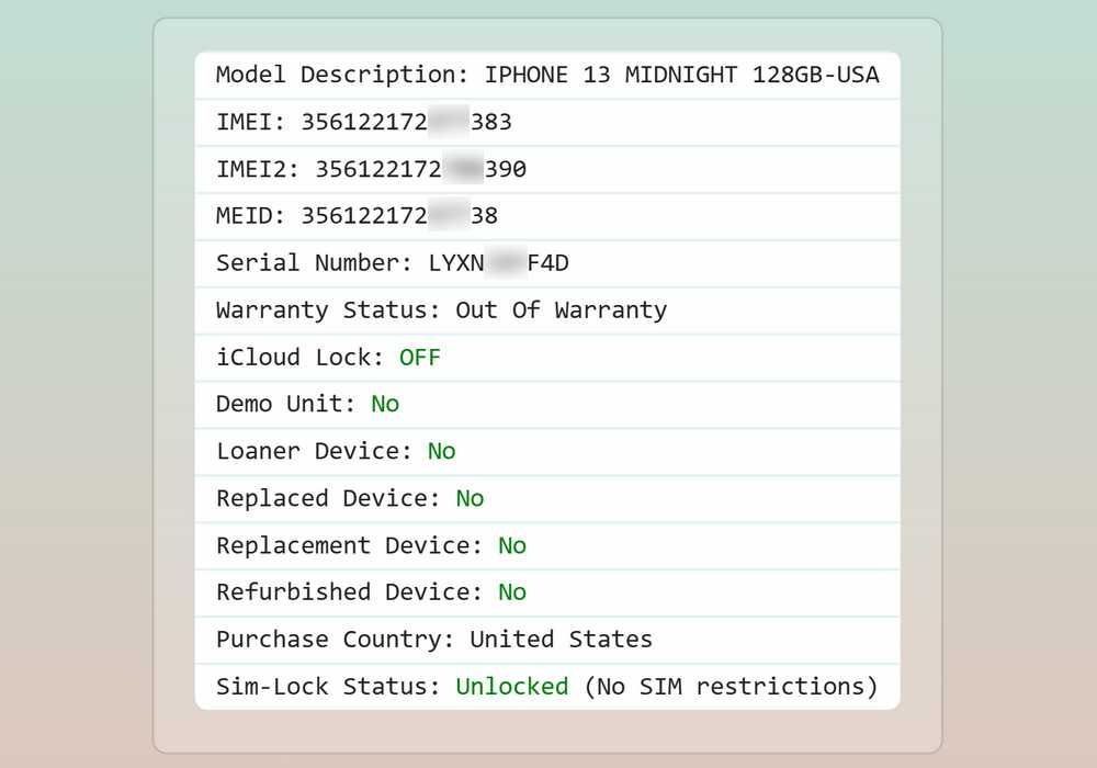 iPhone 13 128GB Midnight (A2482) НЕВЕРЛОК айфон