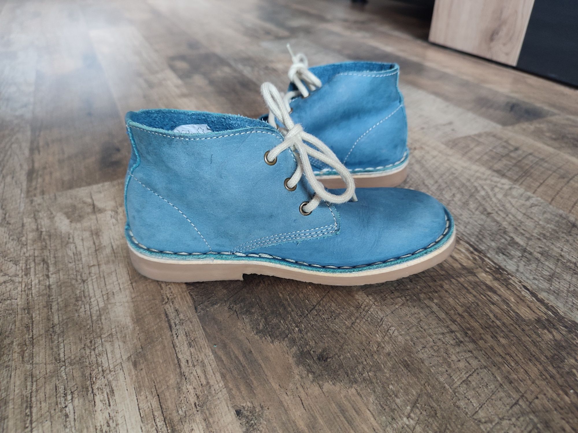Buty trzewiki przejściowe skórzane 30