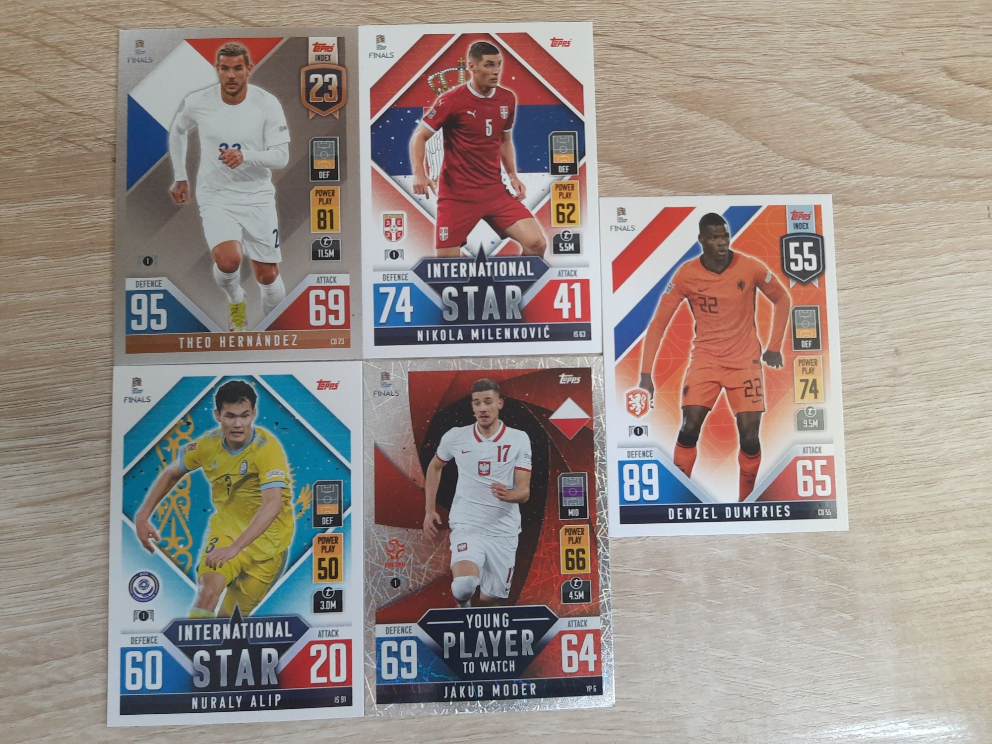 Karty Topps The Road To UEFA Nations League Finals - 5szt.