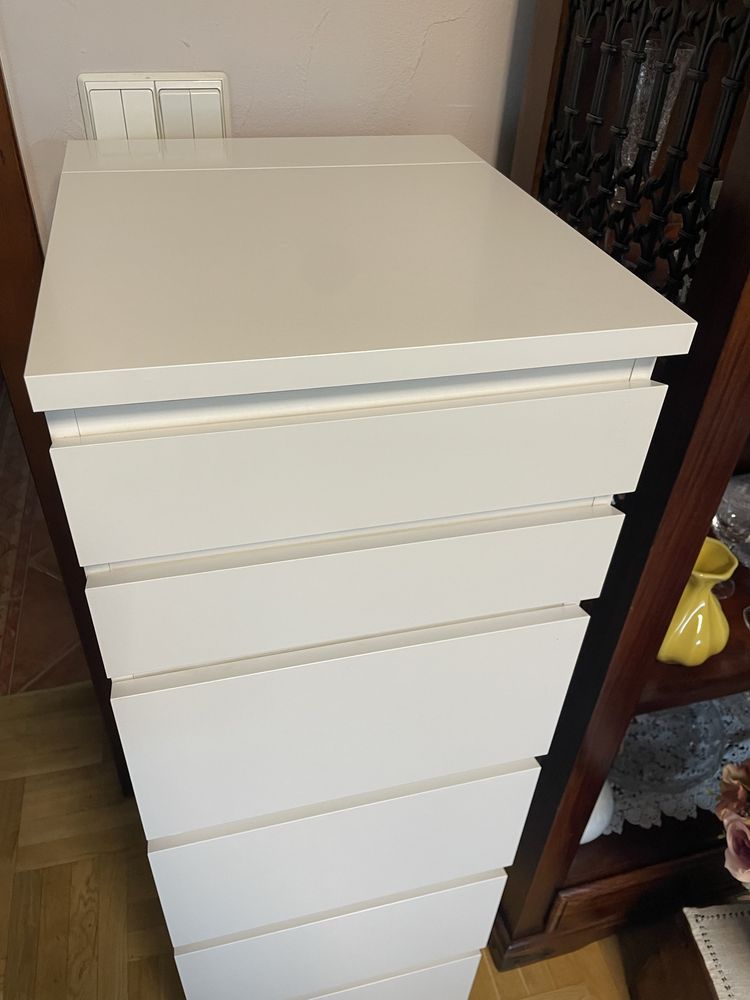 MALM komoda Ikea z lustrem 6 szuflad