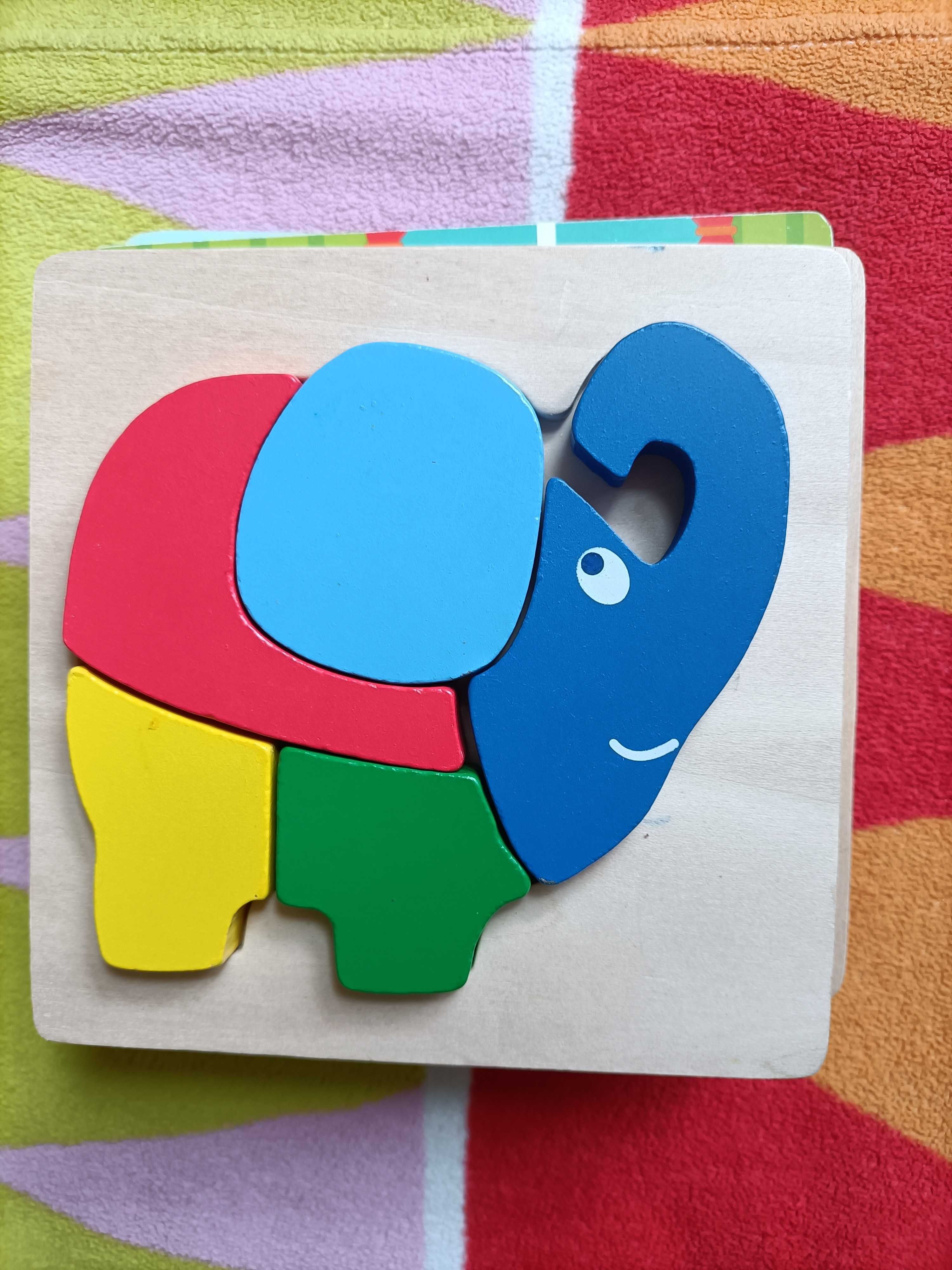 Puzzle z dziurką Czu Czu zestaw 12 puzzli