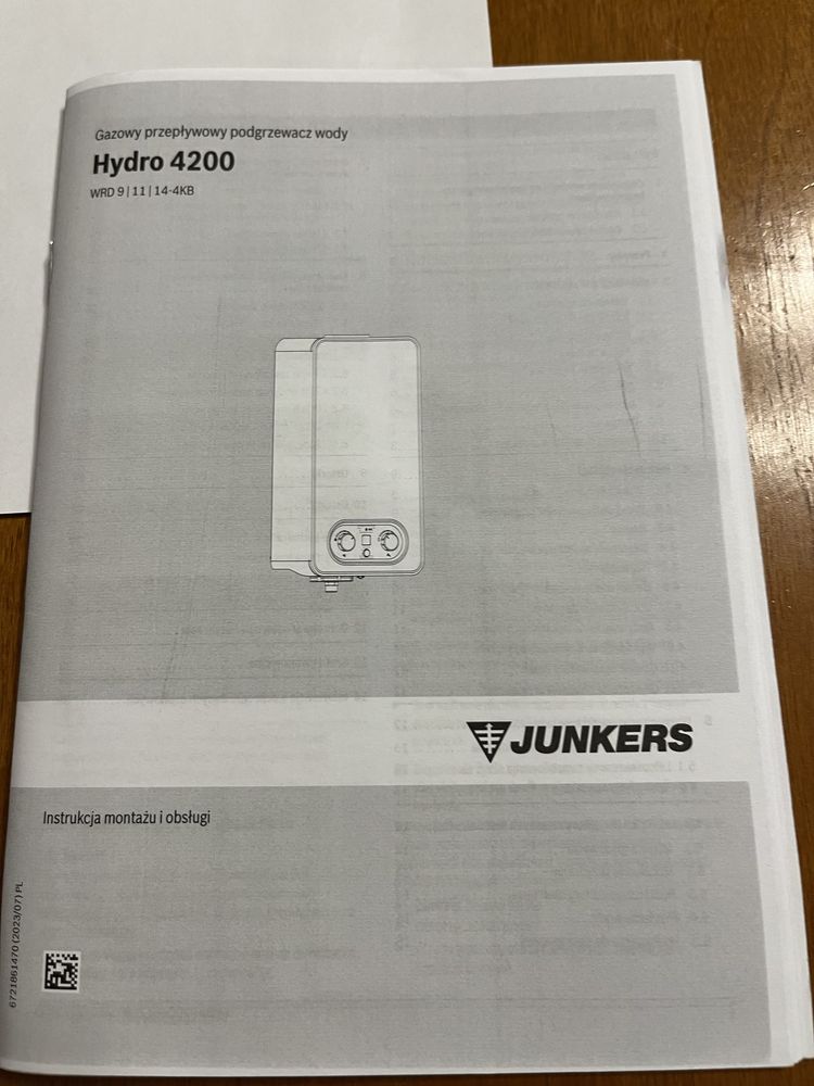 Piecyk gazowy Junkers