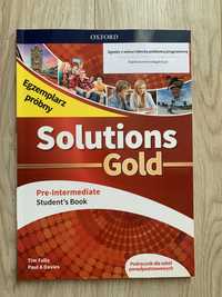 Solutions Gold Pre-intermediate Student’s book NEW