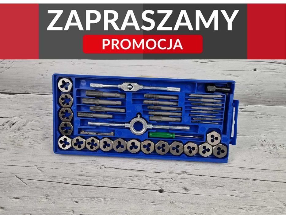 Promocja! Nowe Narzynki Gwintowniki Kalibrowniki 40el