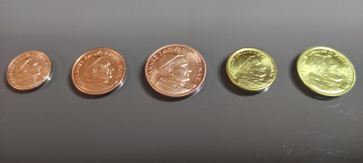 Monety próbne fantazyjne euro cent Jan Paweł II