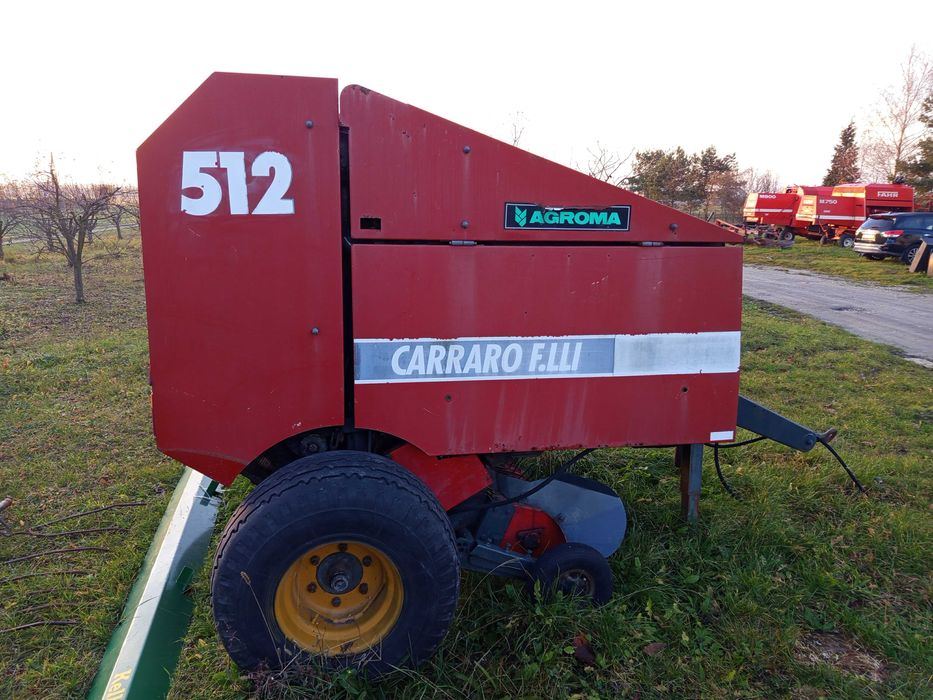 Prasa rolująca Carraro 120/120 sznurek sprowadzona ze Skandynawii