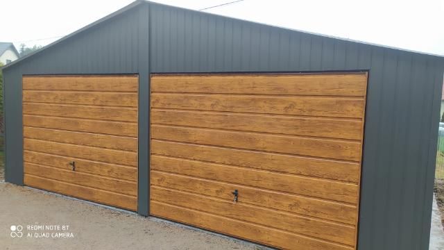 garaz blaszany 7x6 dwuspad okazja garaz blaszak bramy 6x6 profil