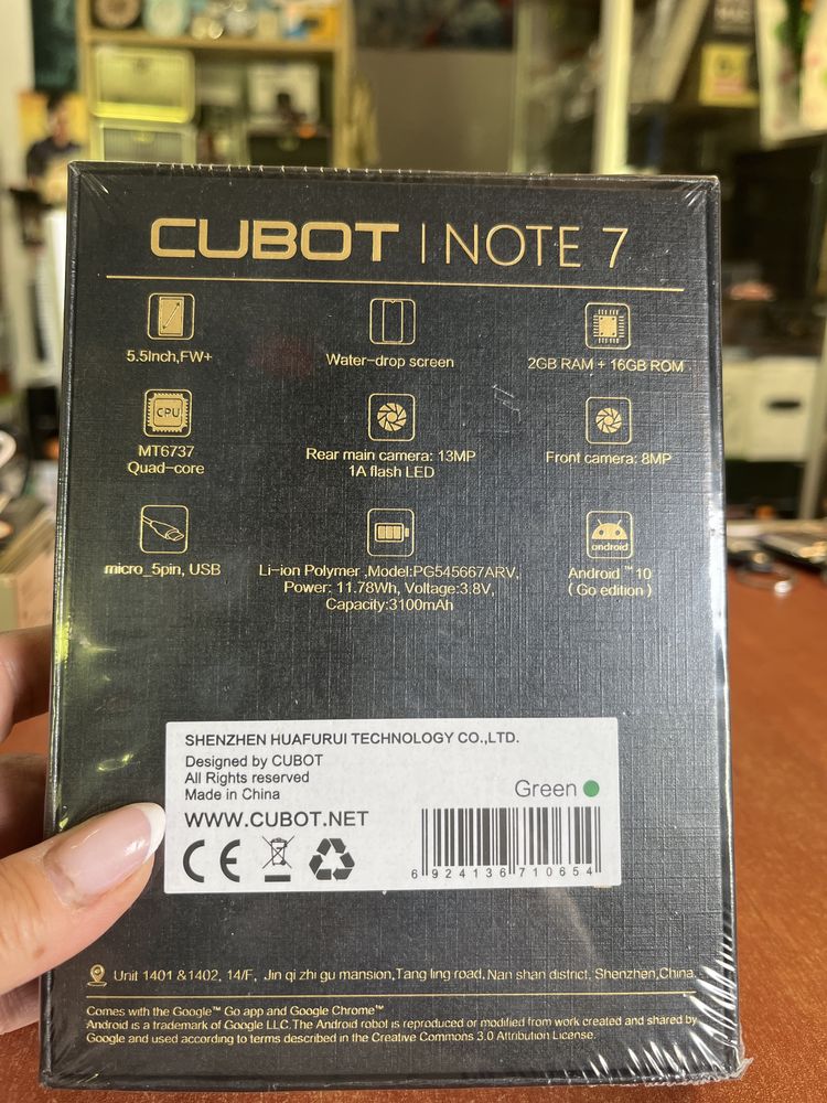 Mobile Phone Cubot Notę 7 -nowy w folii