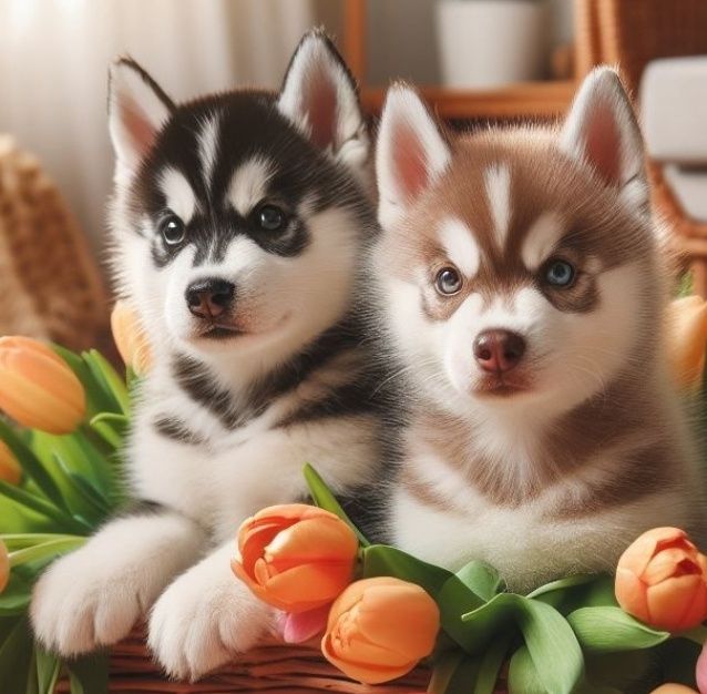 Сибирские хаски щенки