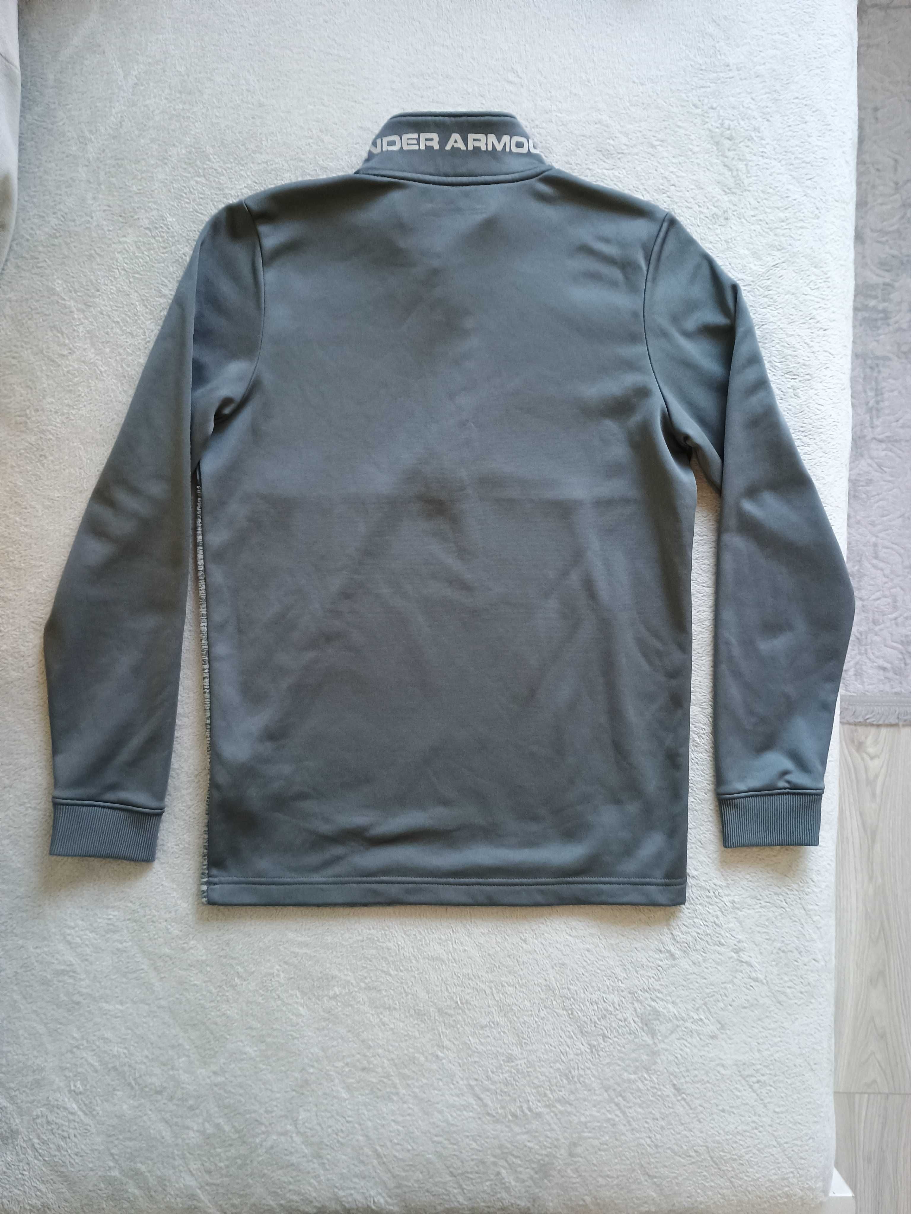 Męska bluza treningowa z polarem Under Armour - rozmiar XS/S, szary