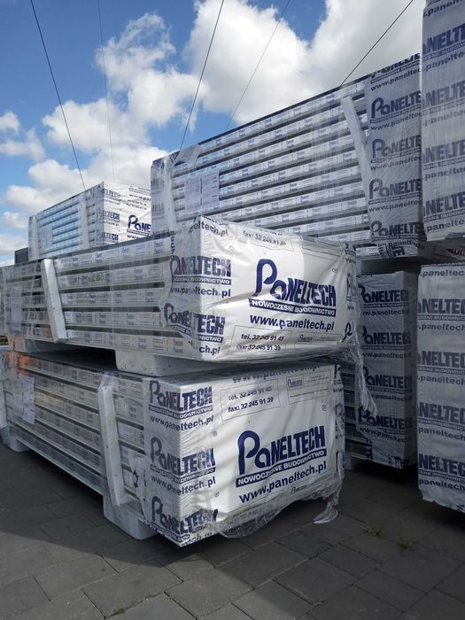 Płyta Warstwowa ściana kontener PIR 10cm pianka antracyt gładka biała