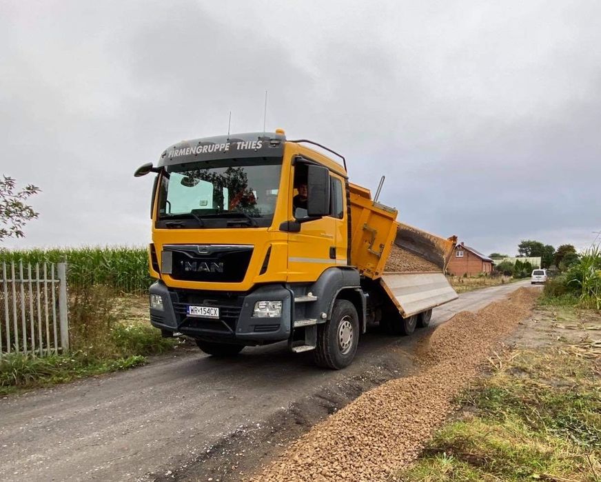 Wywrotka usługi transportowe Piach Kruszywo Ziemia RADOM