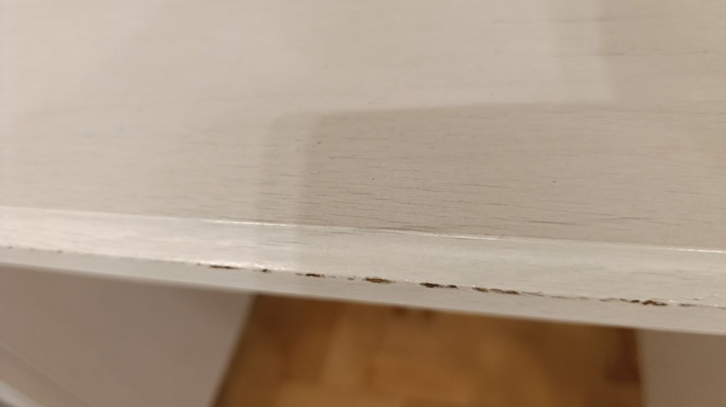 Biurko białe z półkami 90x52 wys. 73