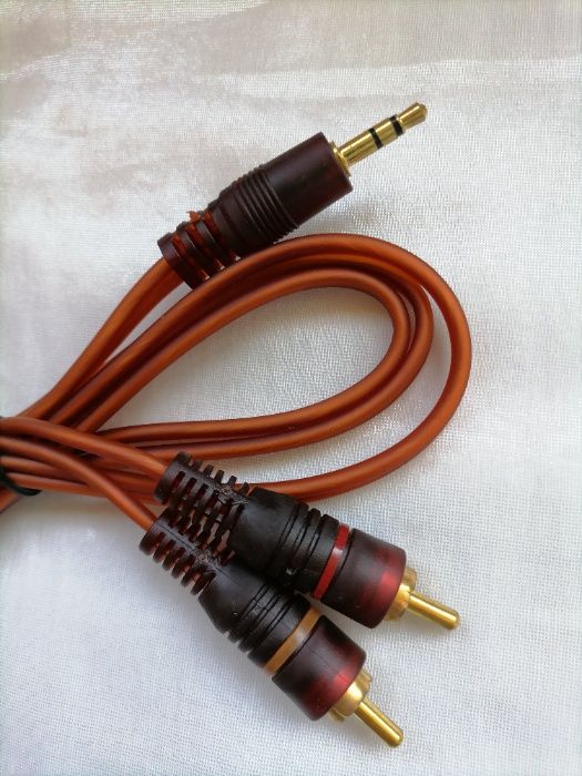 ! Новый ! Качество Европа AUX АУХ Аудио AV кабель 3,5 - 2 тюльпана RCA