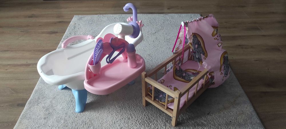 Wanienka i łóżeczko do zabawy