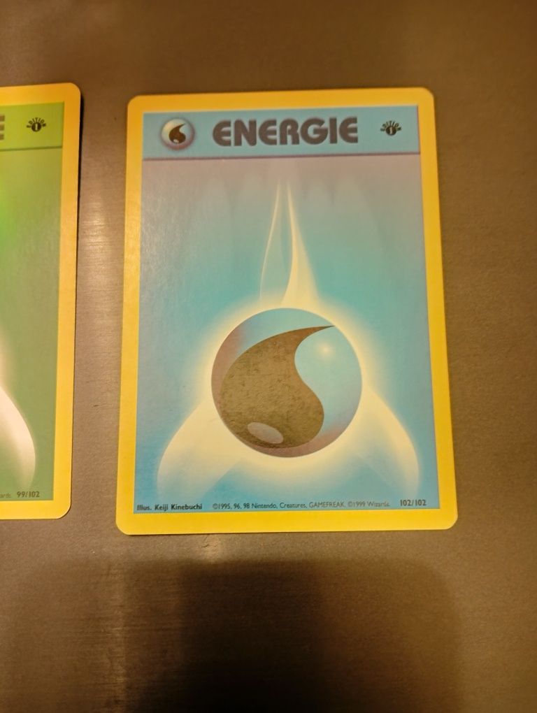 Pokemon karty energii 1st edition, base set