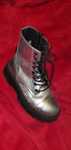 Srebrne botki workery trapery glany ZARA, stan BDB, rozm. 34 / 22 cm