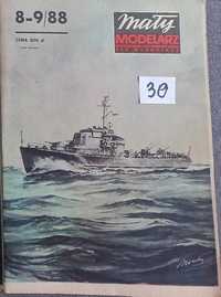 Mały Modelarz 8-9/1988 Duży ścigacz okrętów podwodnych typu Kronsztad