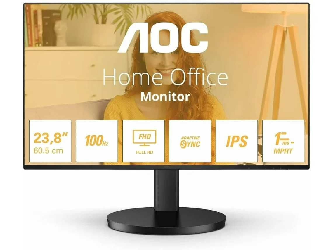 Monitor AOC 24B3Ha2 (24'' - Full HD - IPS - 1 ms - Preto)