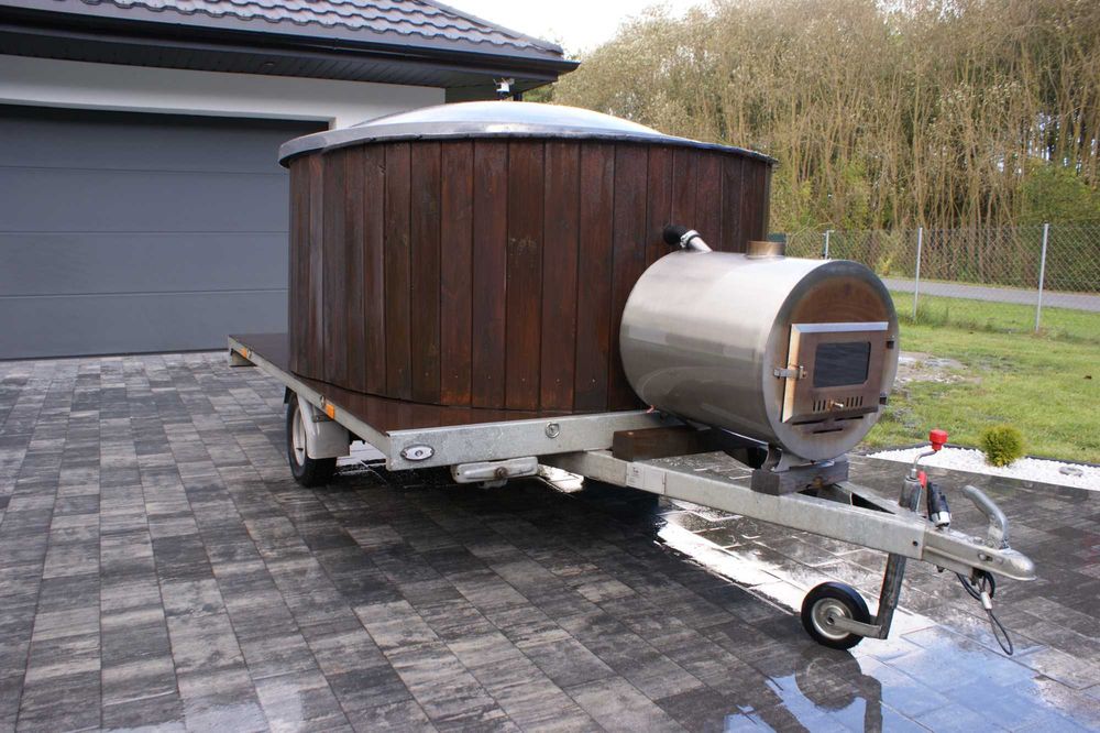 Mobilna bania balia jacuzzi pomysł na biznes zamiana quad