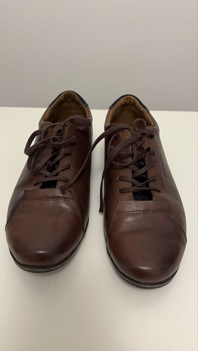 Brązowe buty męskie połbuty esko 40