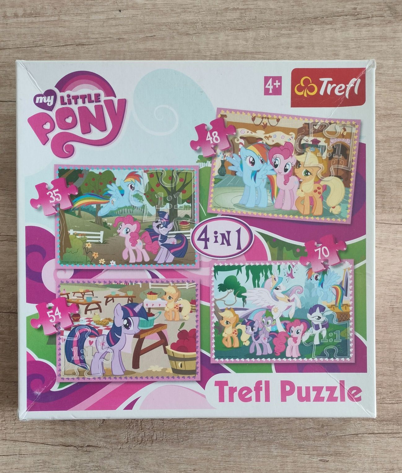 Puzzle My Little Pony 4in1 kucyki