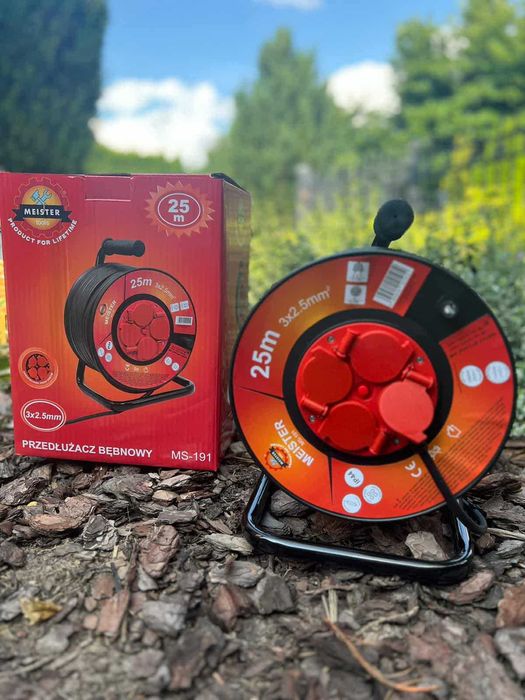 Przedłużacz bębnowy Krischner 25m – solidny i wygodny