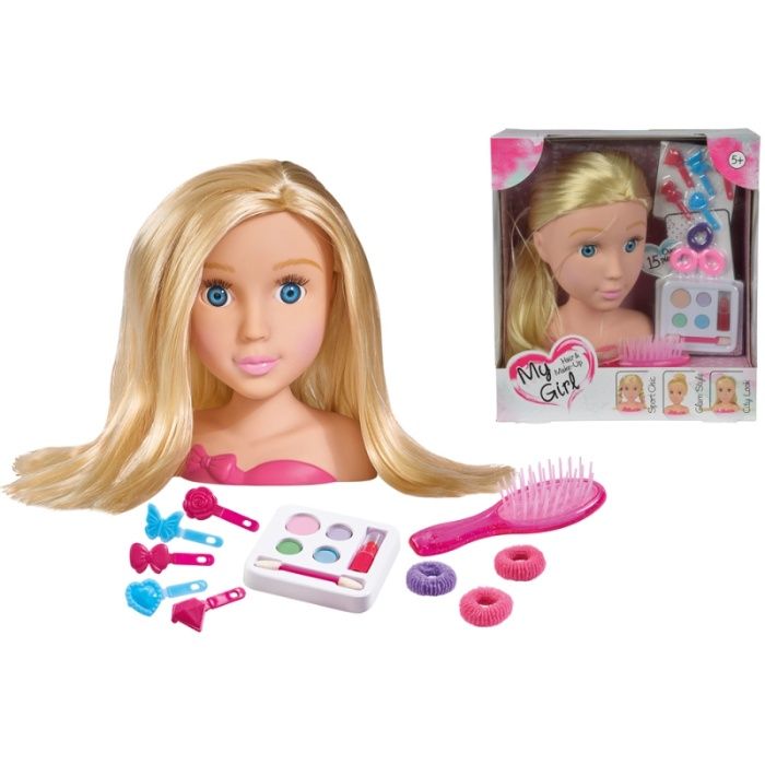 Głowa lalki do czesania i malowania do stylizacji