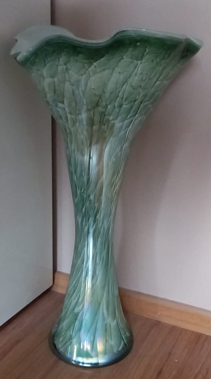 Szklany wysoki 60cm ozdobny podłogowy