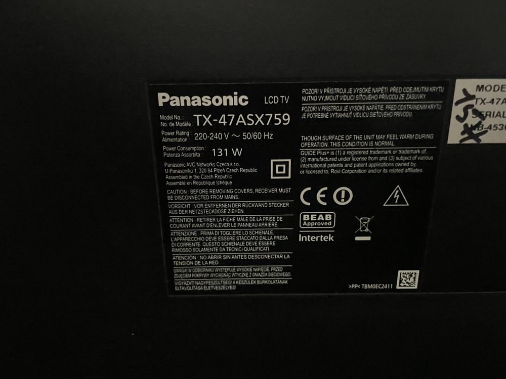 Телевізор Panasonic 47 Smart tv