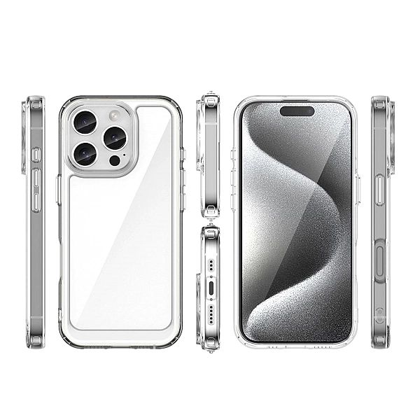 Etui Outer Space Case z żelową ramką do iPhone 16 Pro Max - przezroczy