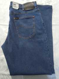 Lee Brooklyn Regular Fit Nowe niebieskie spodnie jeansy W36 L32