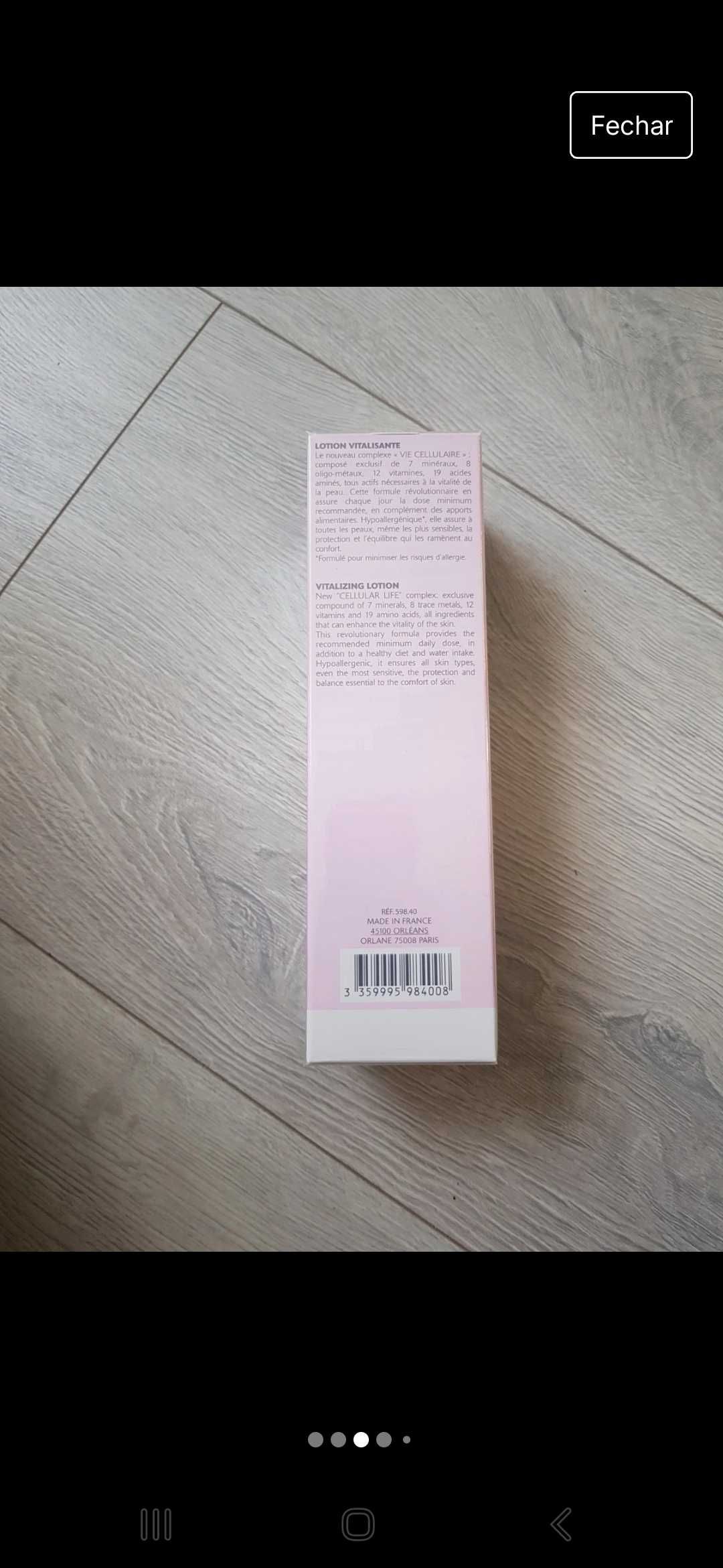 Loção vitalisante