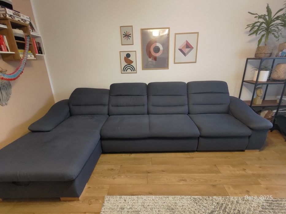 Duży narożnik (350cm) z funkcją spania