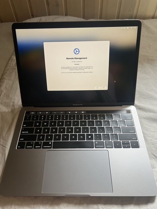 Apple MacBook Pro 13 2019 профиль MDM, без icloud