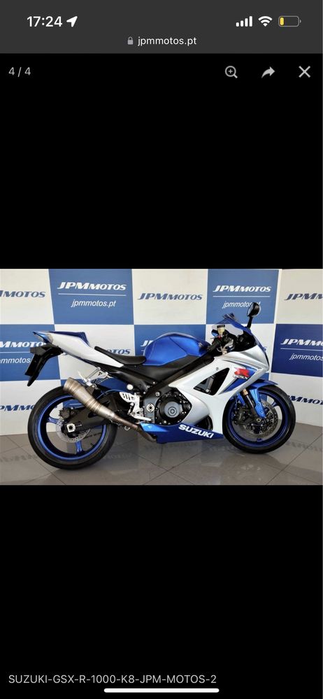 GSXR 1000 k8 como NOVA!!!