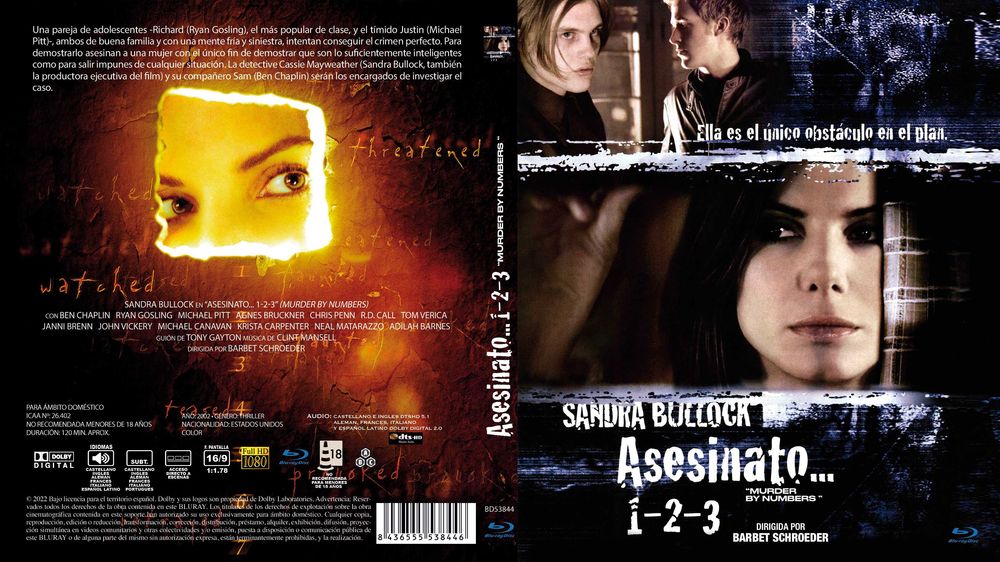 Asesinato 1, 2, 3/Crimes Calculados(Blu-Ray)-Importado
