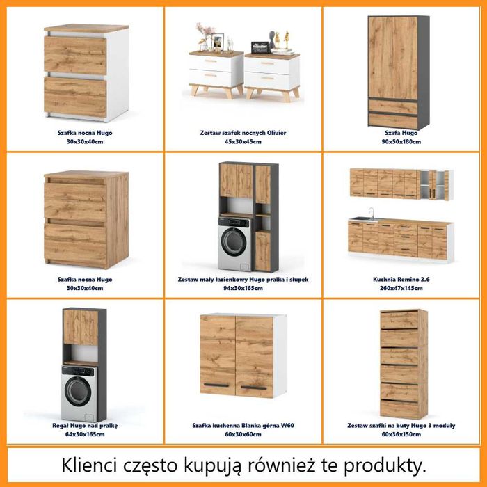 Komoda Hugo Nowoczesna Z 6 Szufladami 100cm Pojemna Szafka Do Salonu