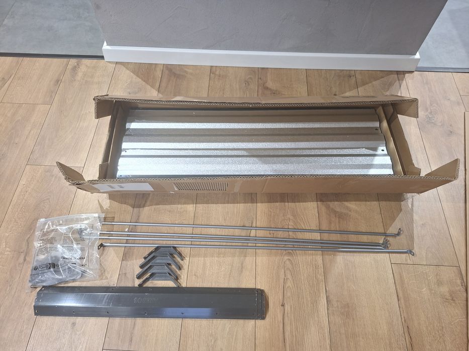Metalowa podwyższana donica 180x90x59cm