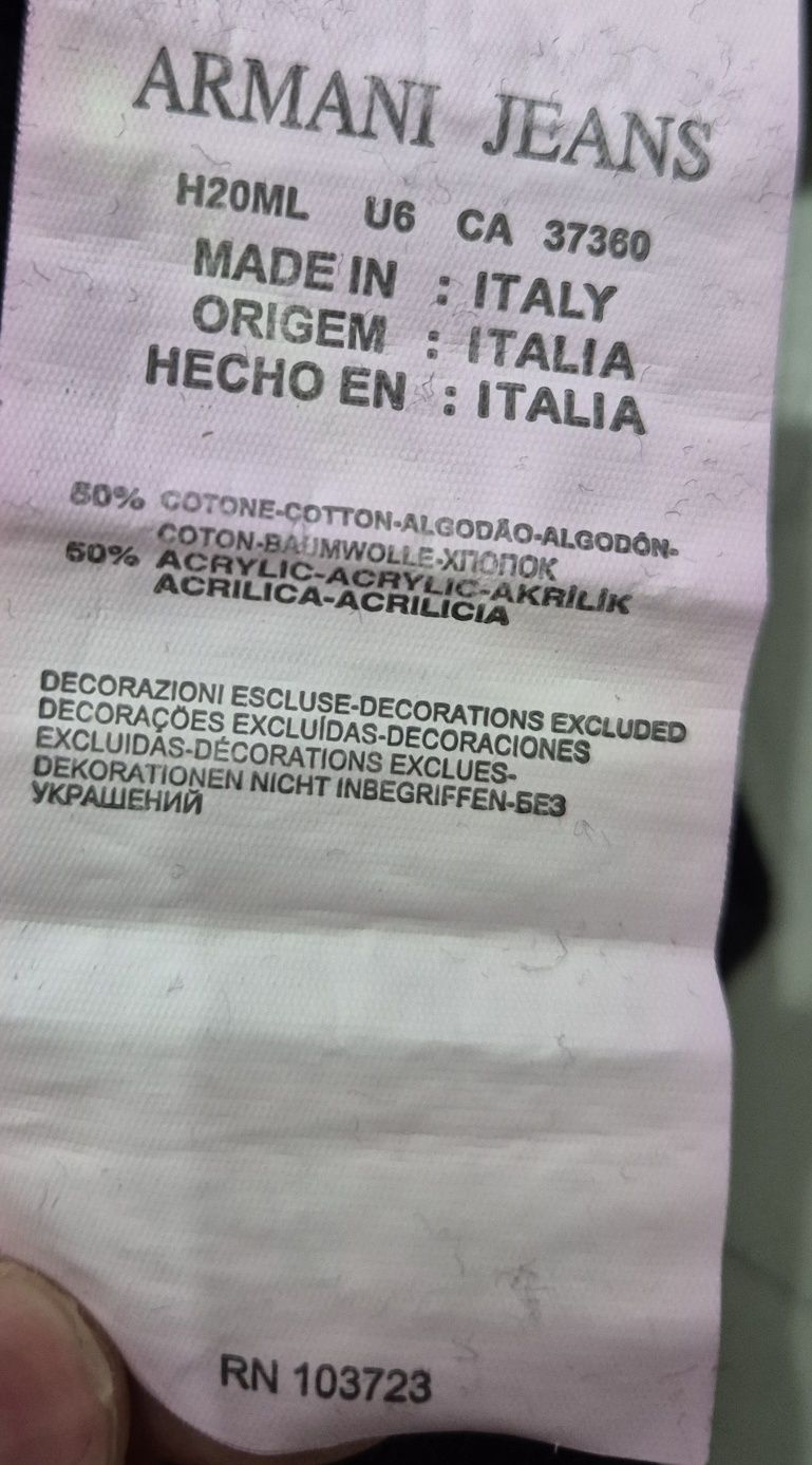 Sweter męski Armani XXL czarny