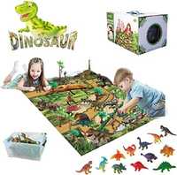 Набор игрушек-динозавров с игровым ковриком 80x70 см уценка