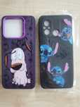 XIAOMI Redmi 12C etui Stich i Cowardly dog +3 szkła na ekran