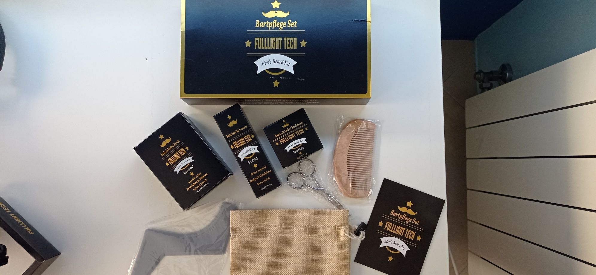 Kit de cuidados completos para barba masculina