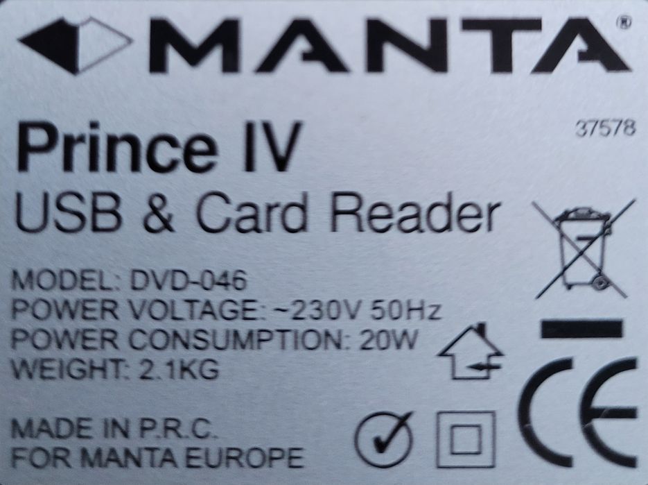 Odtwarzacz DVD Manta