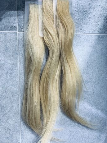Naturalne włosy blond do przedłużenia Hairtalk 25 cm