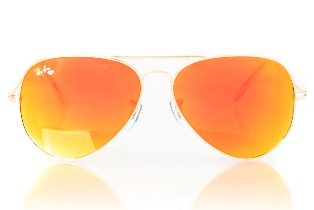 Сонцезахисні окуляри Ray Ban 3026D-orange захист UV400 + футляр