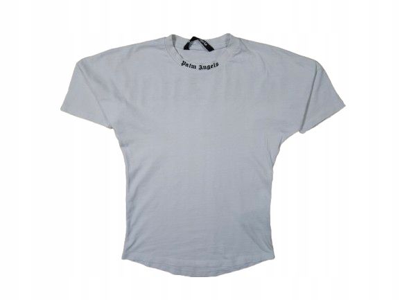 PALM ANGELS Koszulka Męska T-Shirt Biała Logowana r. S